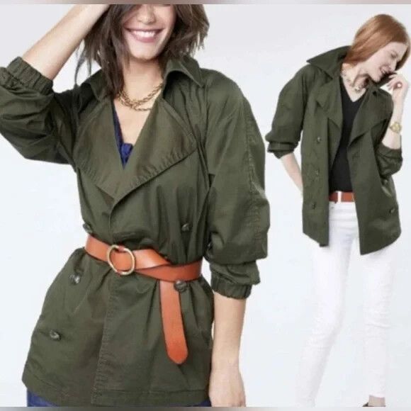 CAbi Jackets & Blazers - Women's Cabi # 5478 Green Double Breasted Expedition Coat Jacket M  EXCELLENT!